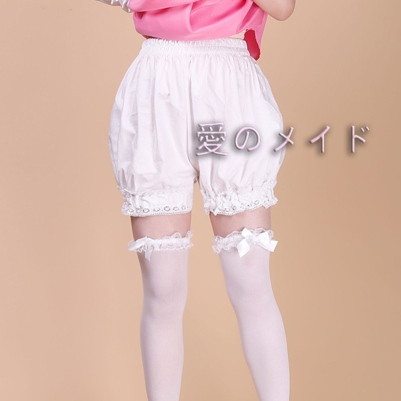 コスプレ防走光綿レースカボチャズボンlolitaポケット付き