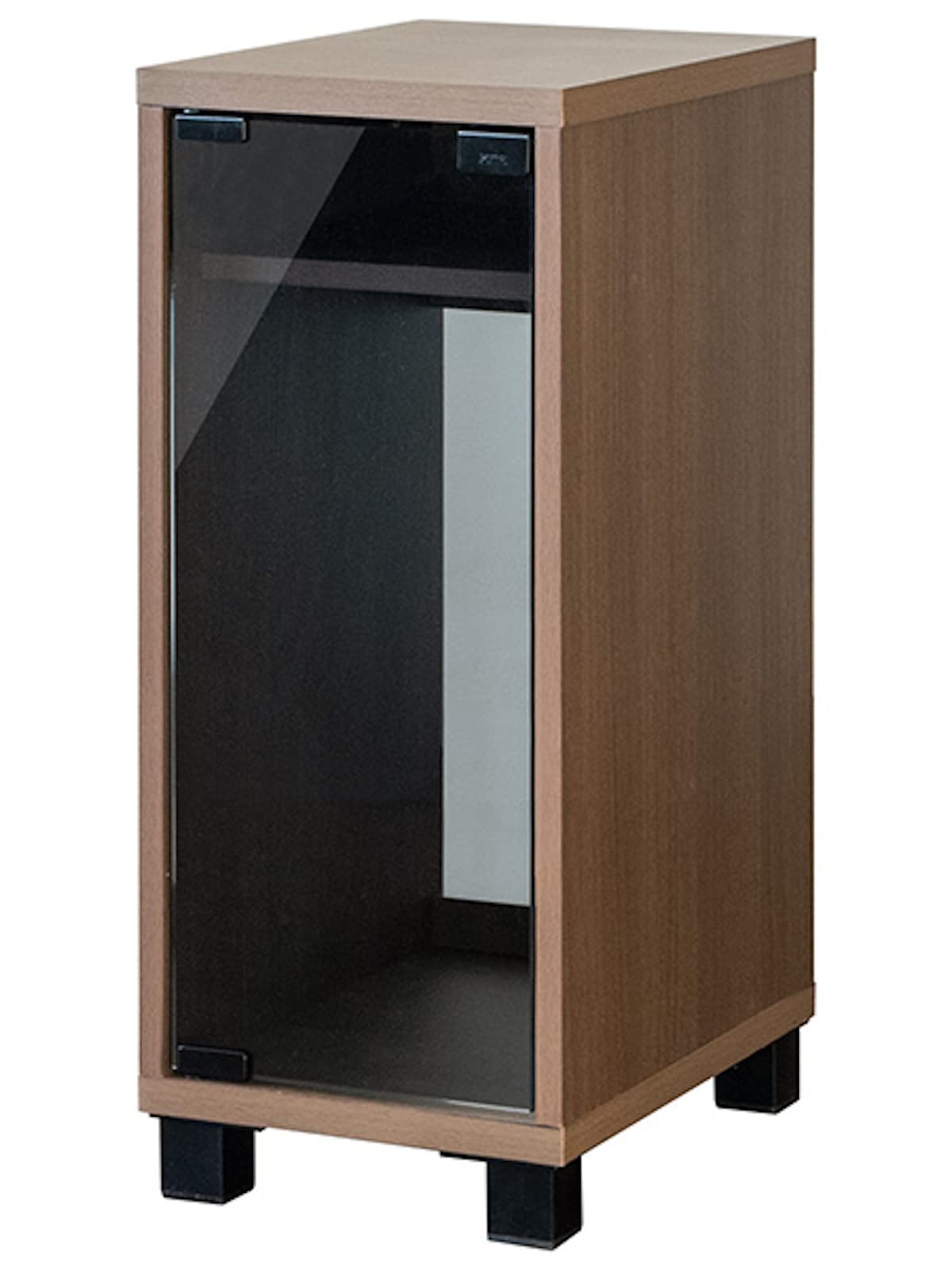 宮武製作所(Miyatake Seisakujyo) ゲームラック REGABO(レガボ) PS5対応 幅25×奥行き35×高さ63ｃｍ ガラス扉付 ゲーム機をすっきり収納できる GRK-004BR