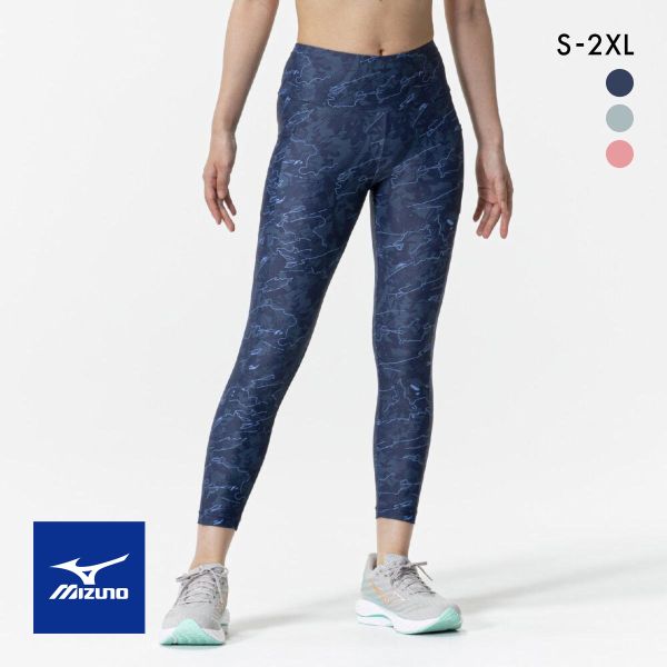 ミズノ タイツ レギンス S-2XL 安定 コンプレッション スポーツ 速乾 ヨガ トレーニングウェ