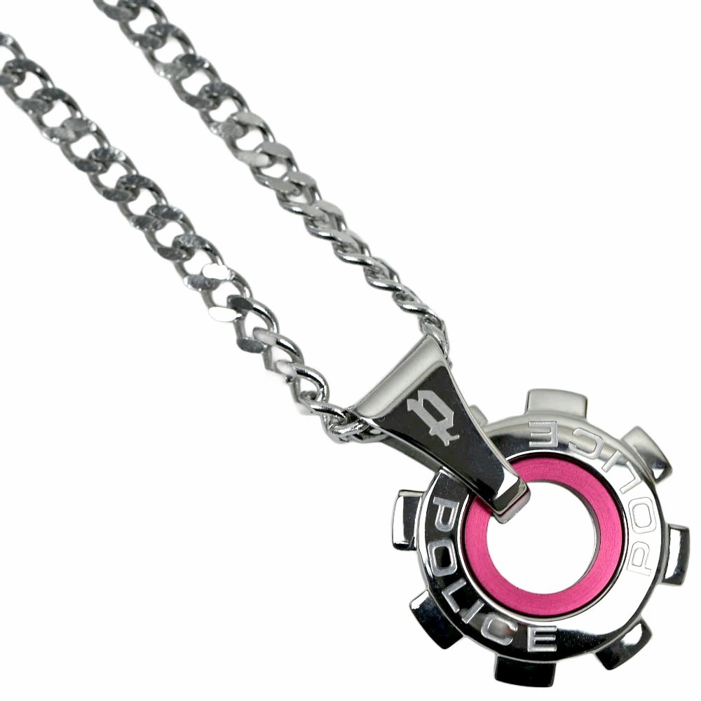[訳ありアウトレット(箱に難あり)] ポリス ネックレス ペンダント メンズ ユニセックス シルバー ステンレス アクセサリー POLICE PJ 24232PSR-02