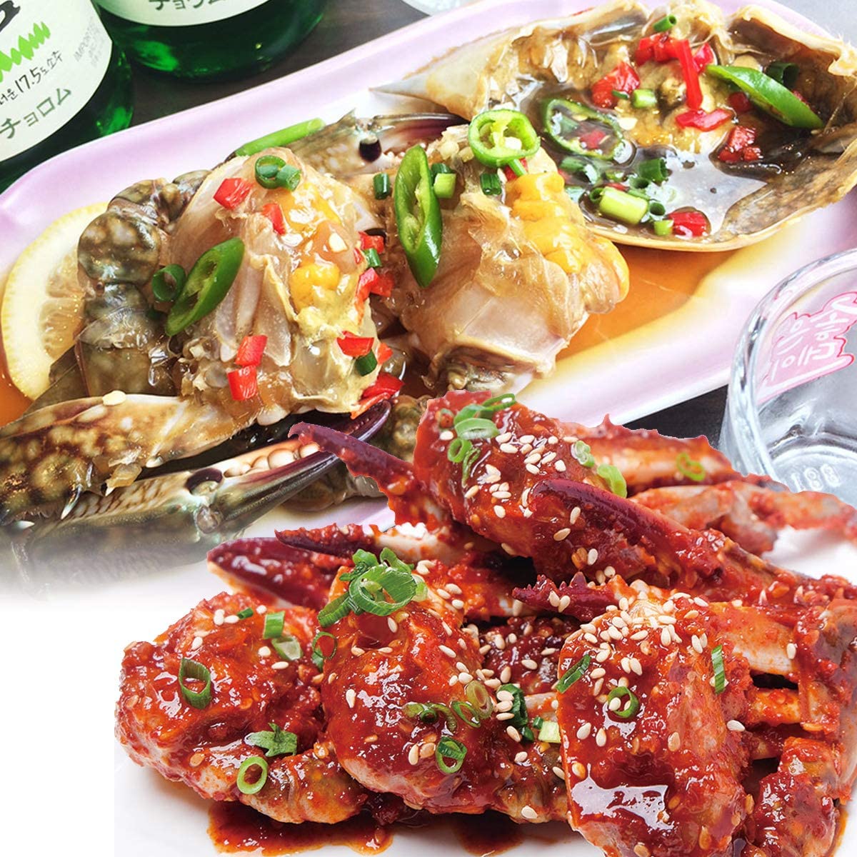 【食べ比べセット】カンジャンケジャン1匹＆ヤンニョムケジャン1匹