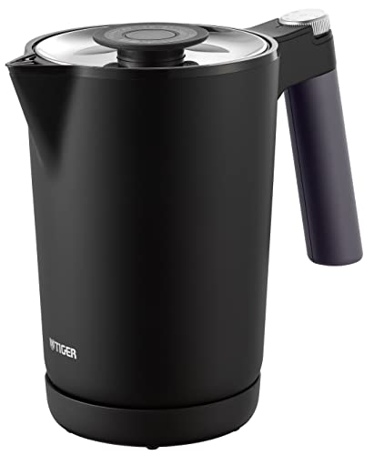 電気ケトル 温度調節機能付き 湯沸かし コーヒードリップ ステンレス ７Safe＋ 1.0L 転倒お湯漏れ防止 カラだき防止 蒸気レス オニキスブラック PTQ-A100KO