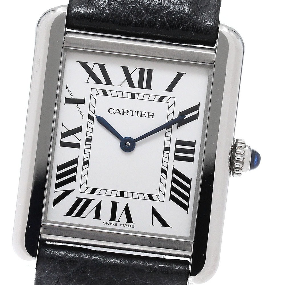 カルティエ CARTIER WSTA0030 タンクソロSM クォーツ レディース 保証書付き_960814【中古】