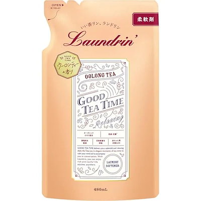 他サイト： ランドリン 液体 柔軟剤 ウーロンティーの香り 詰め替え 480mlの商品画像