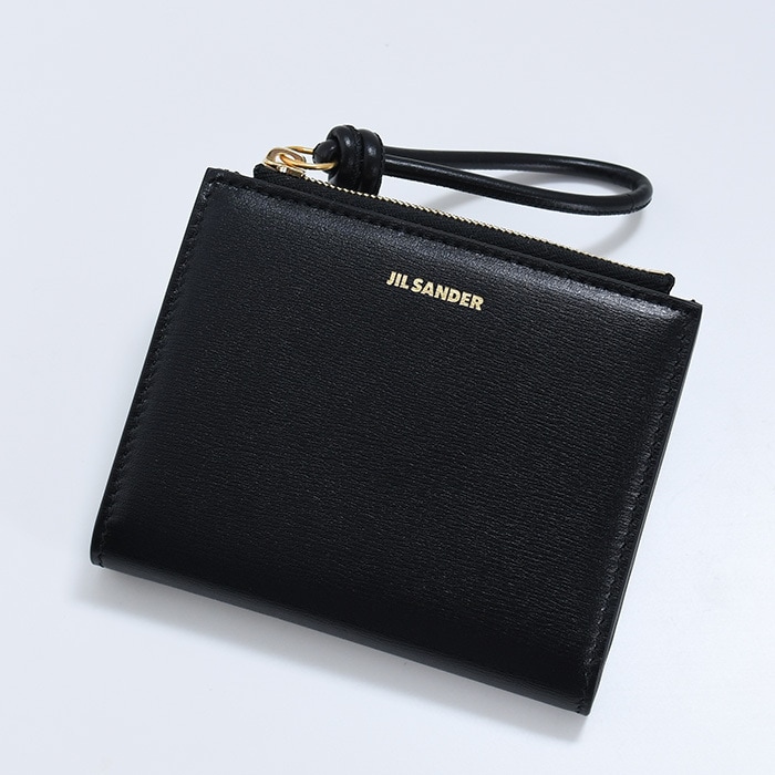 財布 二つ折り財布 折りたたみ財布 ウォレット 2つ折り ミニ WALLET J07UI0016 P5354 ブラック 本革人気