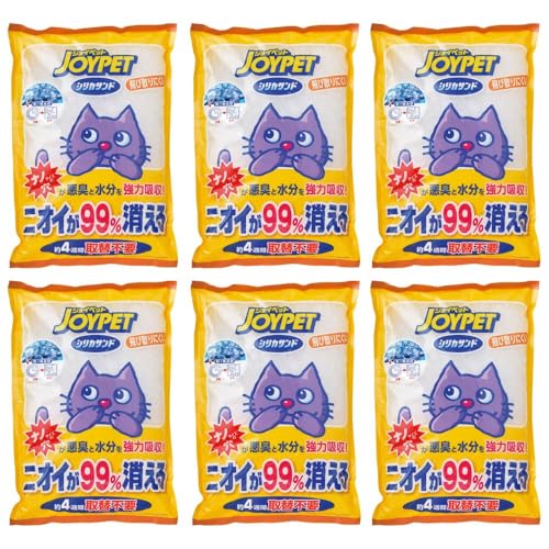 JOYPET(ジョイペット) 猫砂 シリカサンドクラッシュ 4.6L×6個 (まとめ買い)
