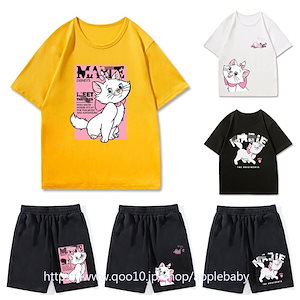 5TYPE 3色 マリーちゃん 夏服 半袖 Tシャツ レディース 韓国ファッション ゆったり カップル tシャツ ペアルック 男女兼用