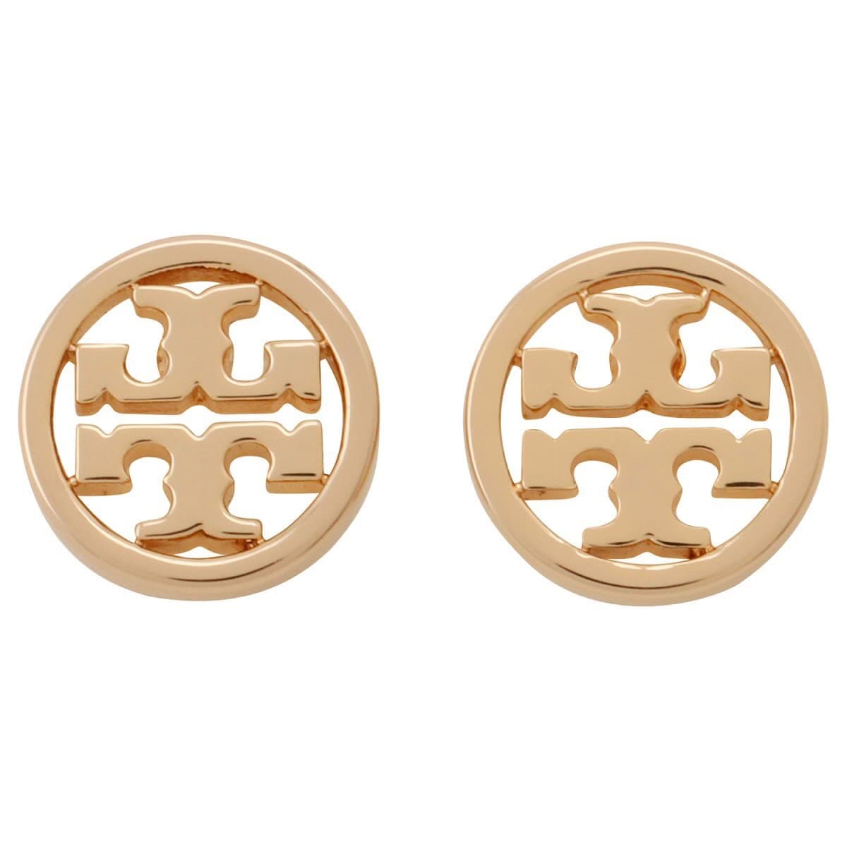 トリーバーチ ピアス Tory Burch レディース ダブルT ロゴ ミラー サークル スタッド ローズゴールド アクセサリー 11165518 652 / 26222 652