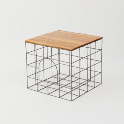 志成販売 IRONのバスケット テーブル スクエア 423665