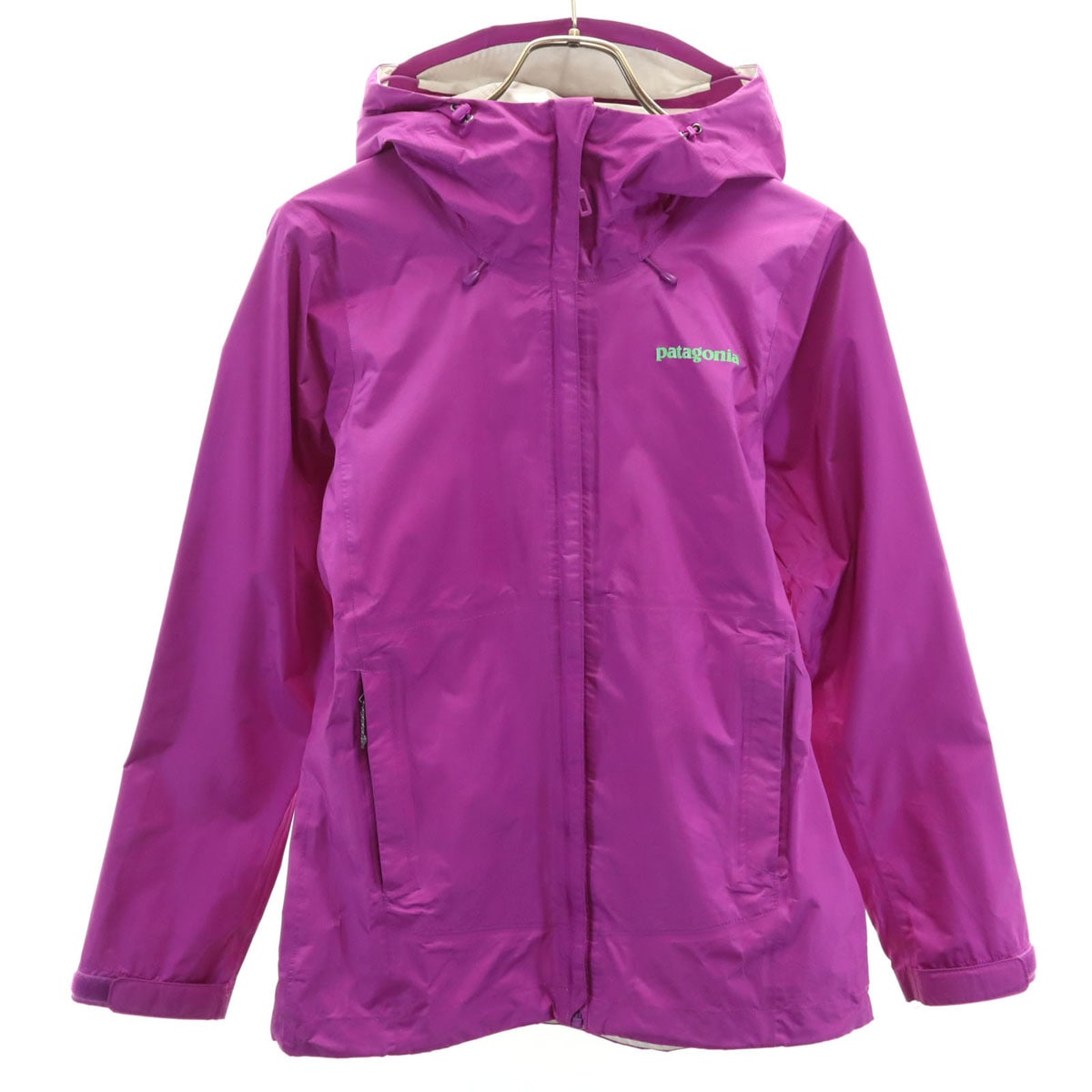 トレントシェル ジャケット XS パープル アウトドア 83806FA13 ポケッタブル レディース 古着