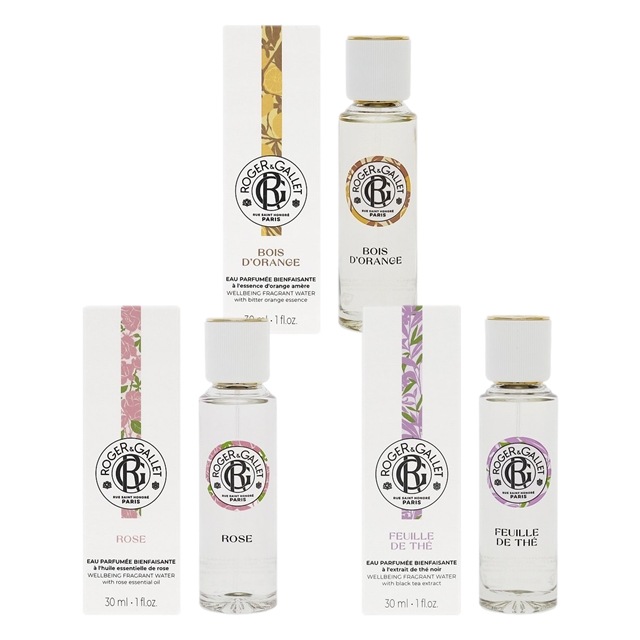 ロジェガレ オ パフュメ オードトワレ 3個セット 30mlx3 オランジュ+テ +ローズ