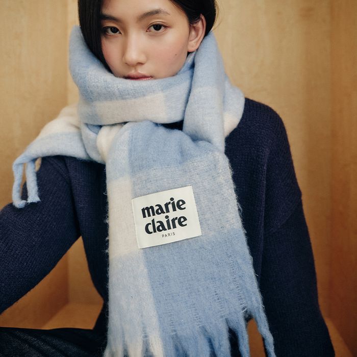 Cotton candy check muffler 韓国ファッション 韓国人気ブランド