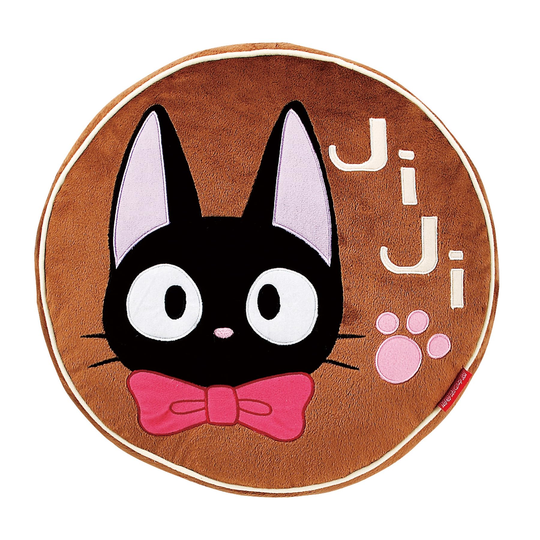 全国送料無料！！ 丸眞 クッション ジブリ 魔女の宅急便 ジジ チョコケーキ アップリケ刺繡 1145023400