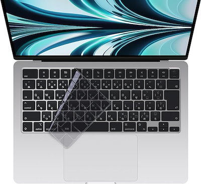 他サイト： Macbook Pro/Air M2 M3 キーボードカバー 日本メーカー品 JIS配列 TPU超極薄 2021-2024型番 耐水 耐塵(ブラッククリア)の商品画像