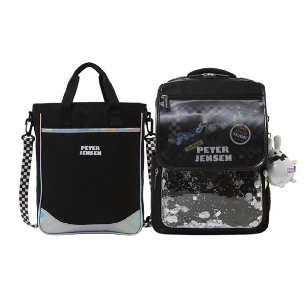(ピータージェンセン) ピーターマジックレーシングレンチキュラーブックバッグ+ニューポケット (BK) セット (TRIS000009939)