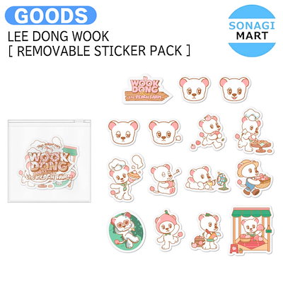 国内発送 LEE DONG WOOK [ REMOVABLE STICKER PACK ] POP-UP CAFE OFFI...のサムネイル