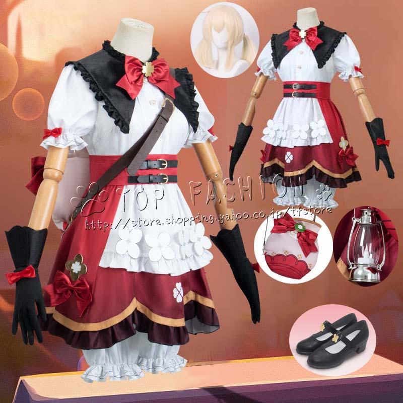 原神 げんしん genshin 風 クレー Klee 魔女 子供 大人 新装 新しい服 コスプレ衣装 ウィッグ 靴 cosplay イベント 演出服 アニメ変装 仮装