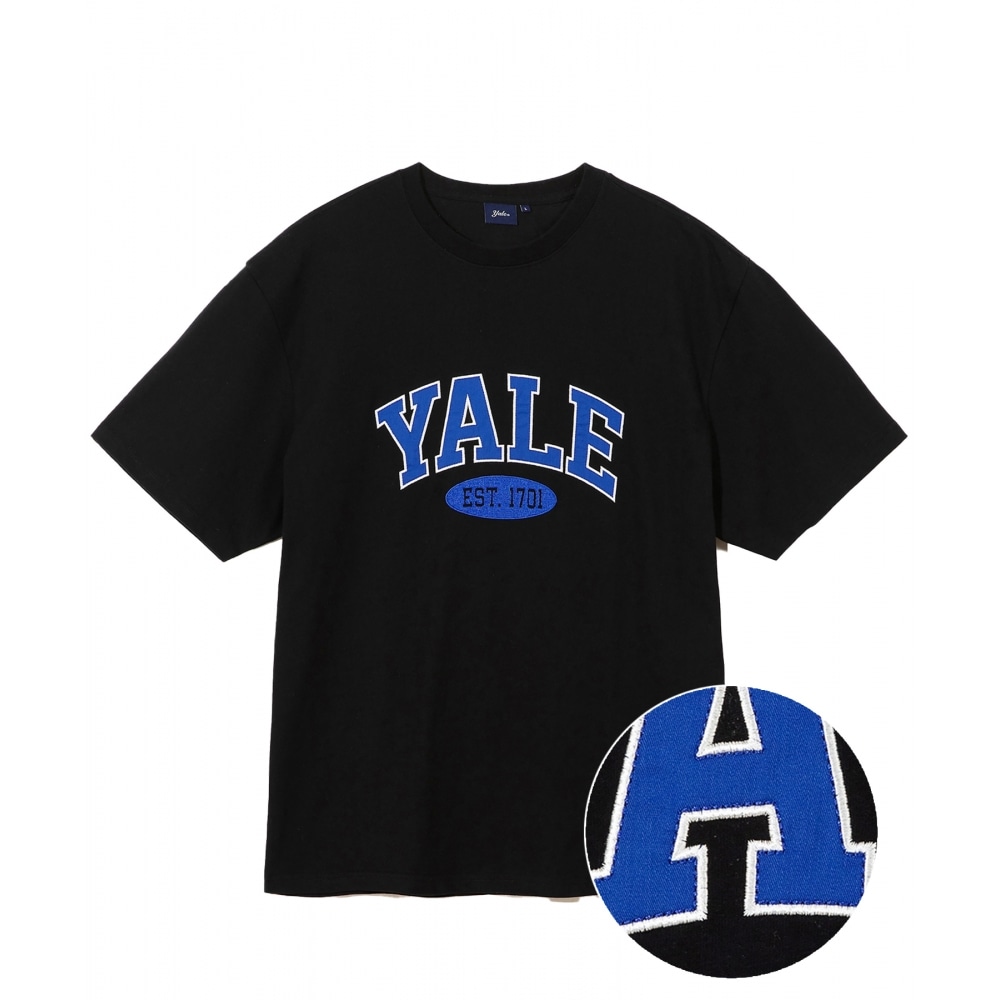 YALE(23SS) 2TONE ARCH TEE BLACK ROYAL BLUE 5,423円