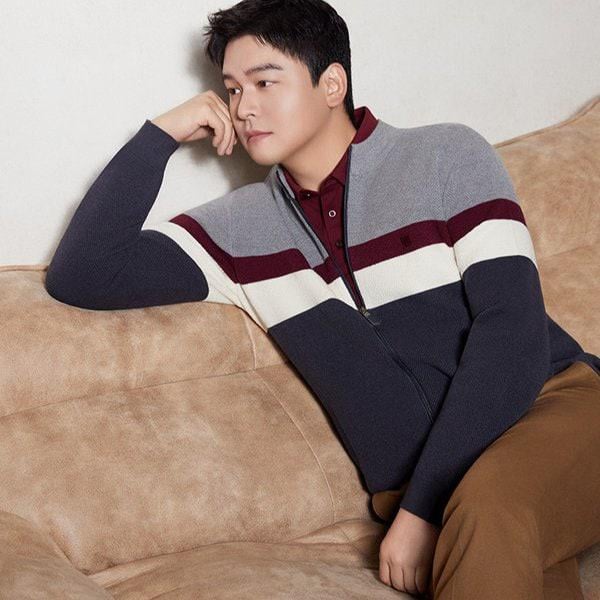 カラーブロック フルジップアップ ニット CDAABKJ3372_JJ