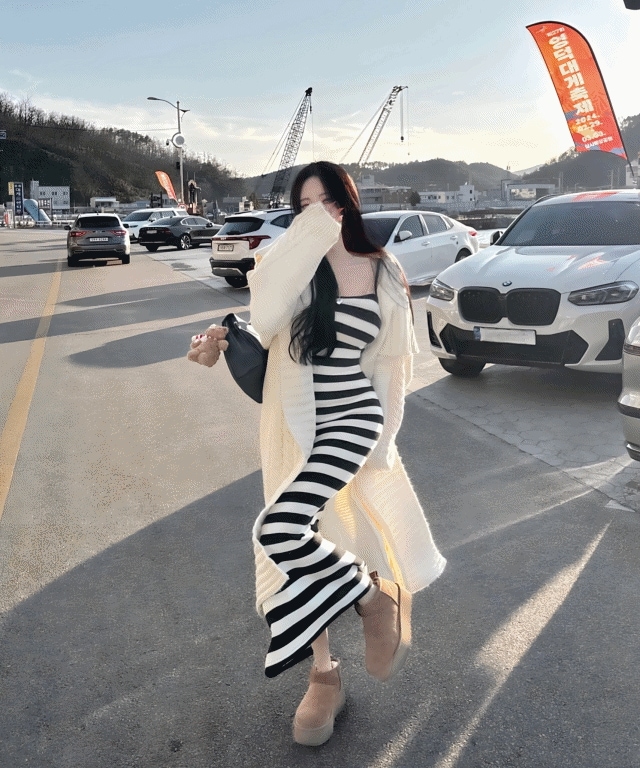 *か弱いフィット* ケーブル編み ショール ロングカーディガン- 3color / ショールカラー カラーカーディガン マキシカーディガン ケーブル編みカーディガン ルーズフィット ルーズフィット カ