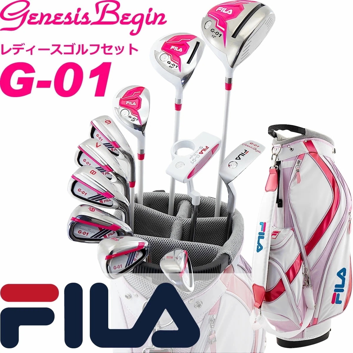 FILA GOLF レディース ゴルフクラブ１４点セット FL-G01-TF 42,900円