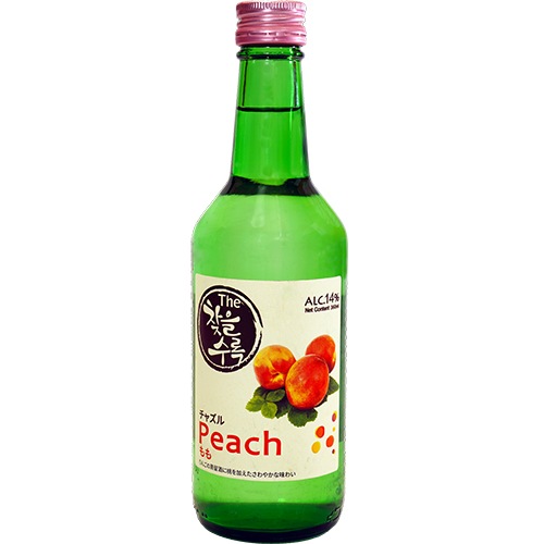 リンゴで醸した チャズル もも 14度 360ml x 20本 果汁 焼酎 韓国 ドラマ 定番 食品 食材 料理 お酒 業務用 焼酎 甲類 リキュール ソジュ