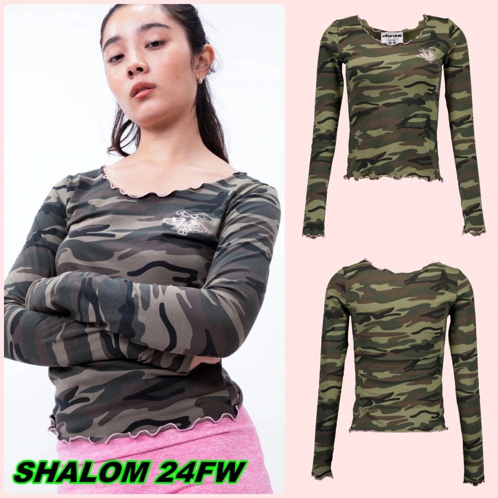 【SHALOM】24FW MOLA CAMOU LONG SLEEVES