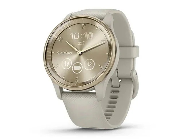 vivomove Trend 010-02665-72 [French Gray/Cream Gold]Qiワイヤレス充電に対応したハイブリッドスマートウォッチ