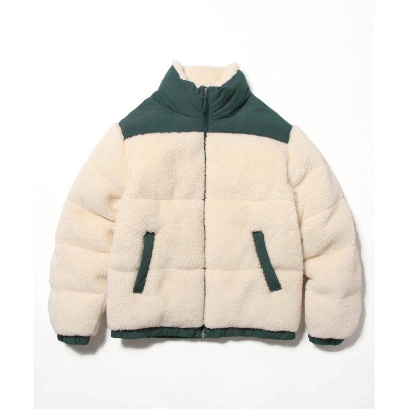 ボア切り替え ビッグシルエット パディングジャケット