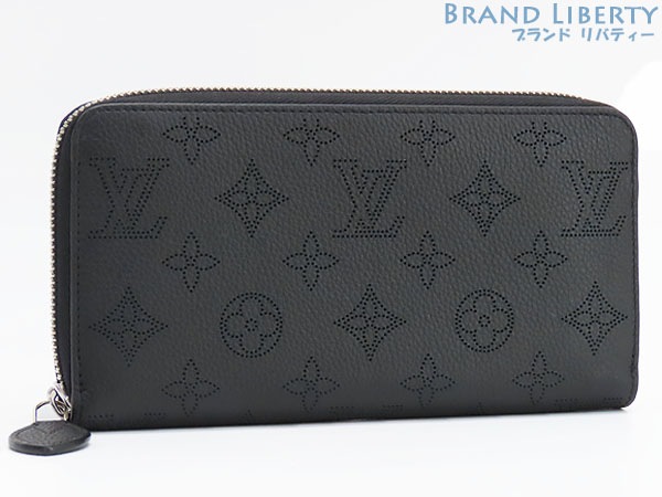 ほぼ新品ルイヴィトンマヒナジッピーウォレットラウンドファスナー長財布ノワールブラックカーフレザーM61867