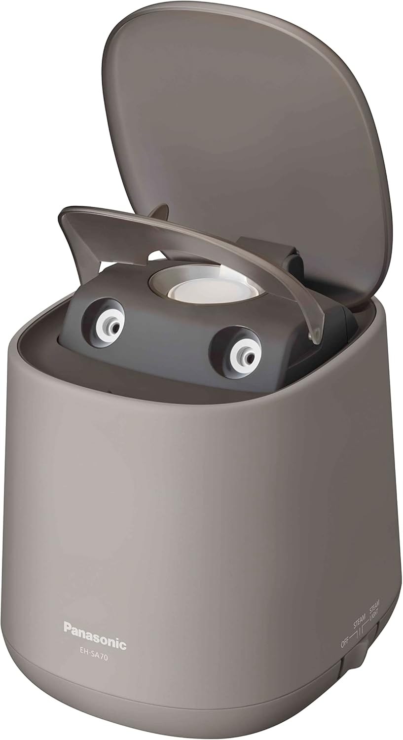 パナソニック スチーマー ナノケア 濃密ダブルスチーム あかり&アロマストーン式 グレージュ EH-SA70-H