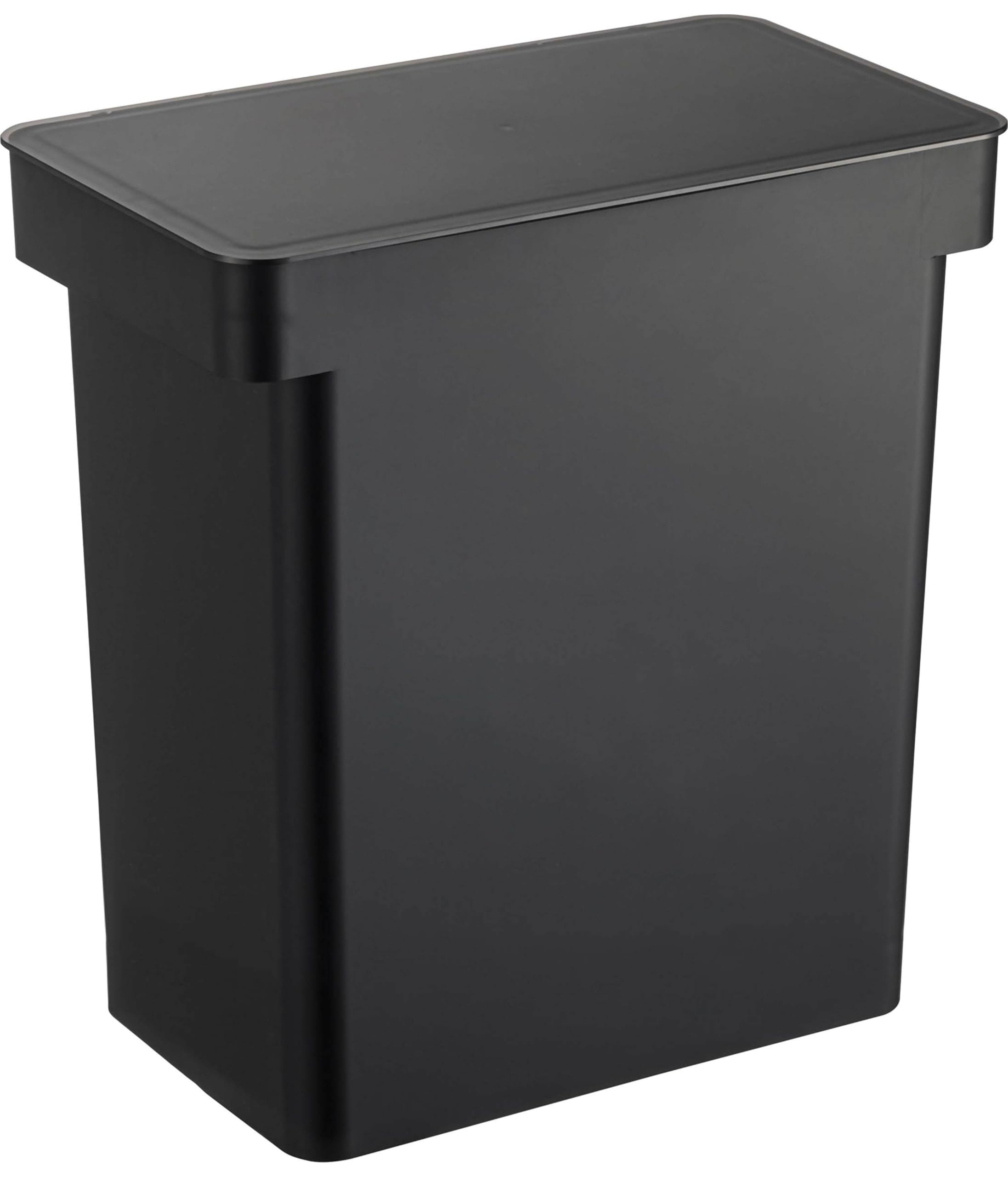 山崎実業(Yamazaki) 密閉 米びつ 20ｋｇ 計量カップ付 ブラック 約W41XD24XH42.5【蓋開口時：65.5（米びつ)】 約7.8X7.3X7.4(計量カップ）cm タワー 湿気 酸