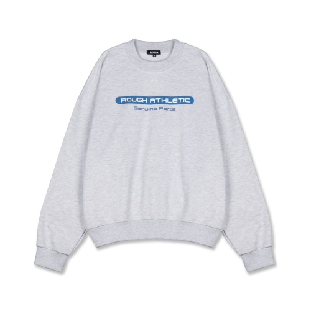 ラフアスレチックヘビーウェイト純正パーツロゴスウェットシャツ-メランジ
