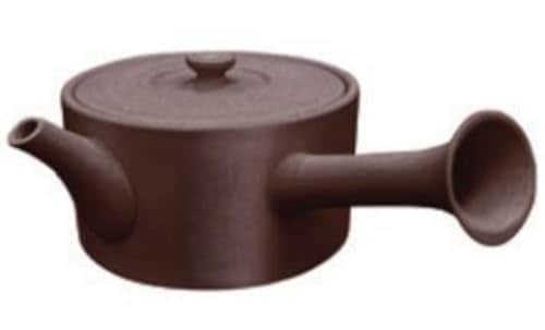 ロクサン tokoname 平型急須 焼締め サイズ：約W15.5 D20.5 H7.5 0747-009