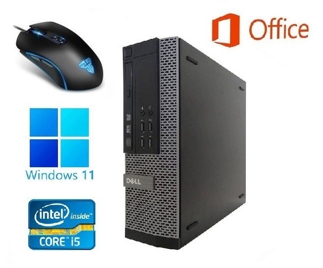 DELL 7010 Windows11 メモリー:4GB 大容量SSD:256GB Core i5 Office 2019 & 【最新版】ゲーミングマウス X9 usb有線