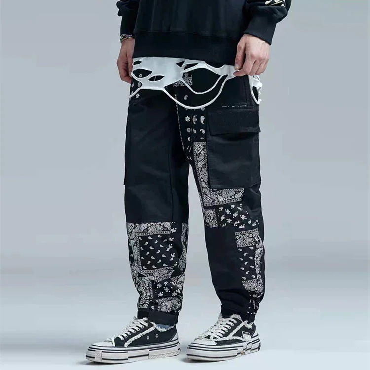 メンズ スウェットパンツ Hiphop パンク 韓国ファッション カジュアル イージーズボン