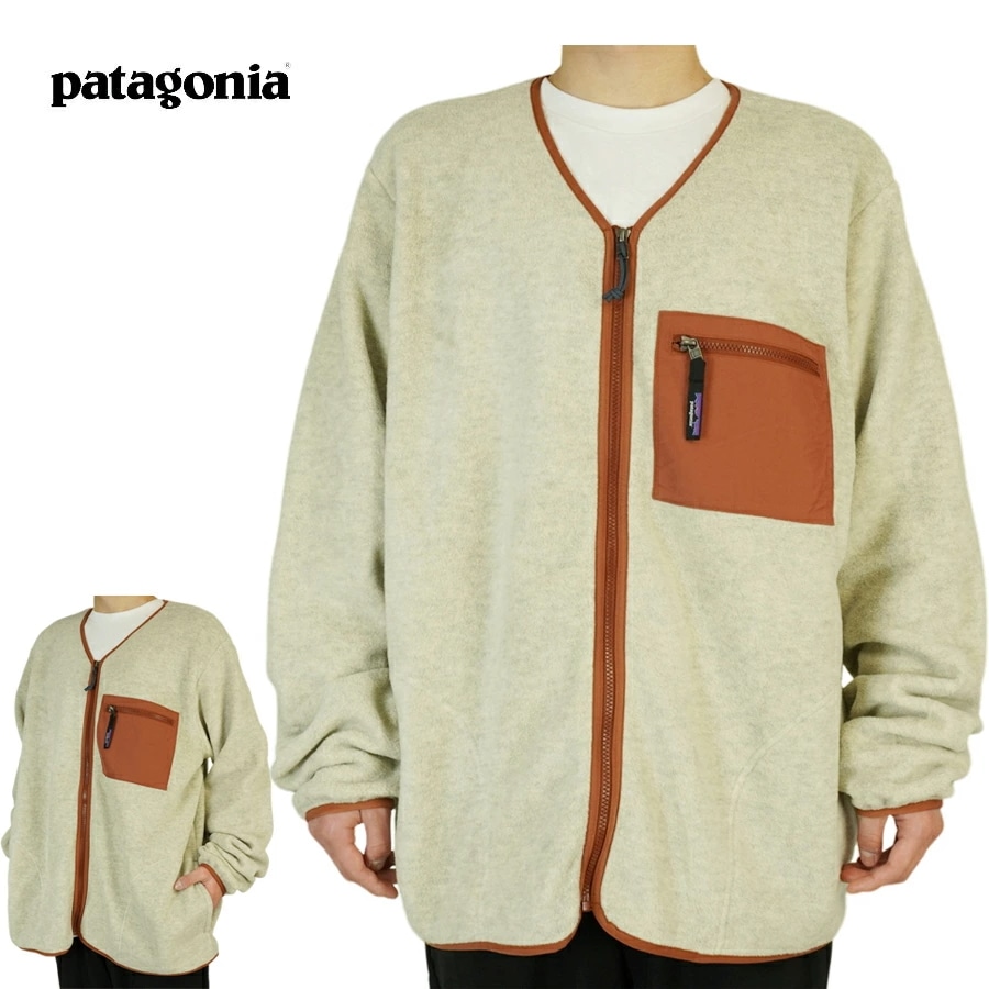 パタゴニア PATAGONIA男女兼用 ジャケットSYNCHILLA CARDIGAN UNISEXシンチラ カーディガン ユニセックスOAT オートミールbジャンパー・ブルゾン