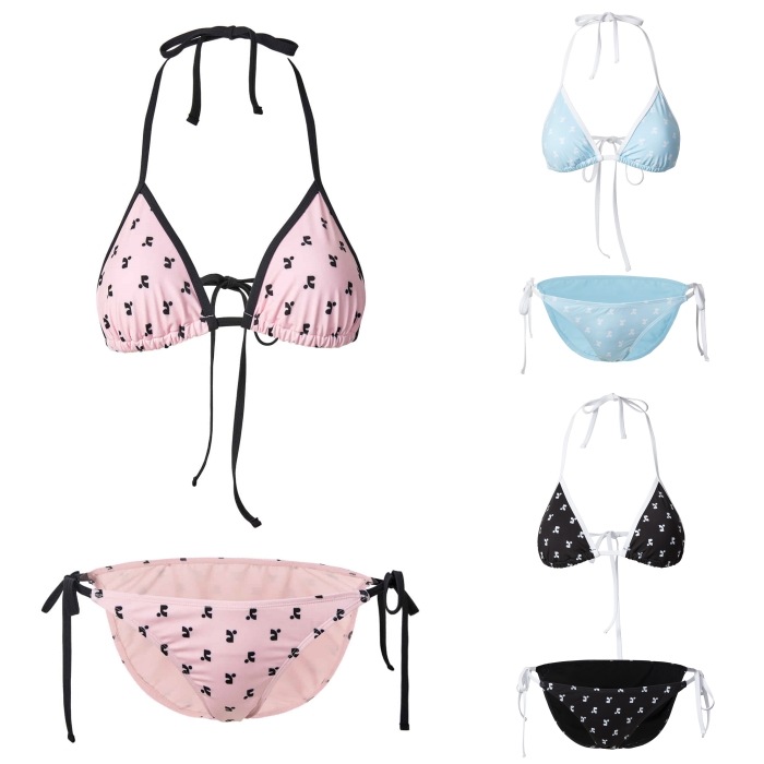 [REST & RECREATION] 水着 RR LOGO SWIMSUIT (2color) rest & recreation] RR LOGO PATTERN BIKINI - SKYBLUE 正規韓国