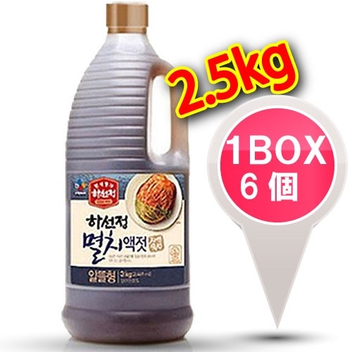 イワシエキス（ハソンジョン）2.5ｋgX6本カタクチイワシを長時間発酵させ旨みを濃縮した魚醤で99％