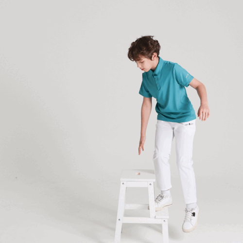 [3次リーダー]Kids / Junior golf 後ろ腰 バンディングpants(ホワイト)