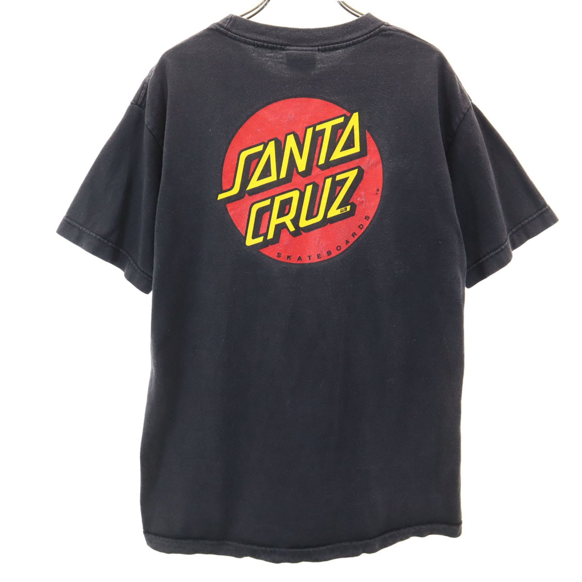 90s オールド バックプリント 半袖 Tシャツ M 黒 NHS メンズ 古着