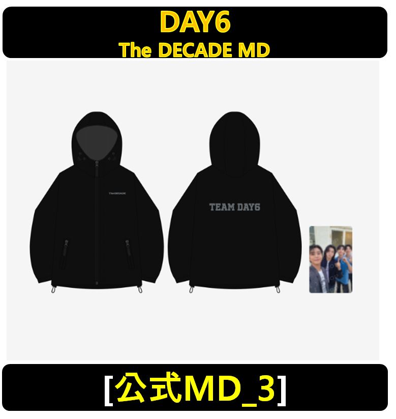 【条件付き特典】[DAY6] - [公式MD_3] (TEAM DAY6 WIND BREAKER) The DECADE MD