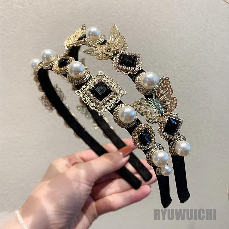 カチューシャ アクセサリー ジュエリー アクセ ヘアアクセサリー ヘアアクセ ヘアアレンジ カチューシャ パール ビジュー ゴージャス リラックス/[act38]