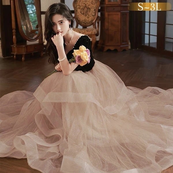 ドレス 大人 ピアノ 発表会 ロングドレス 演奏会 演奏会用ドレス ピアノ発表会 黒 結婚式 高校生 パーティードレス 演奏会ドレス 大きいサイズ 母親 コンクール イブニングドレス ロング 大きいサ