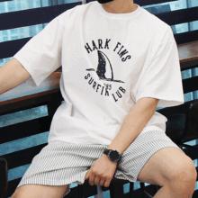 WML シアサッカーシャークフィン半袖Tシャツ