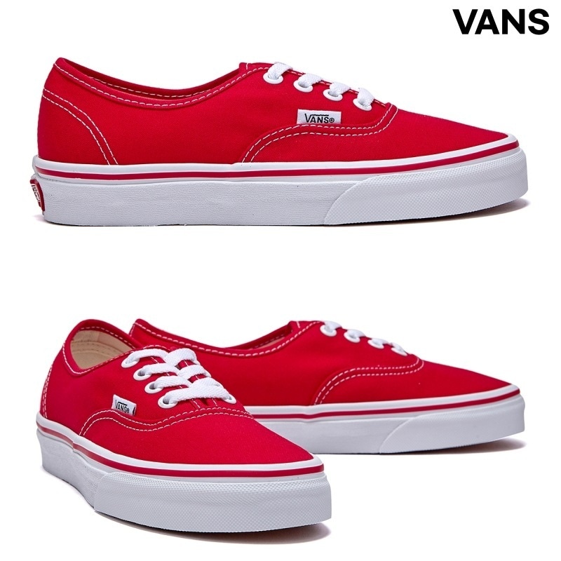 VANS スニーカー オーセンティック レッド メンズ レディース VN000EE3RED