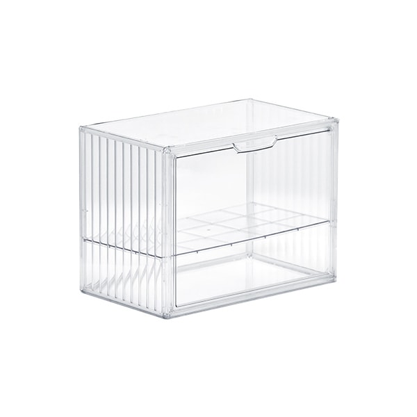 B.Bファニシング ONLS0131TACLR 棚付きマルチクリアボックス(2個セット) メーカー直送