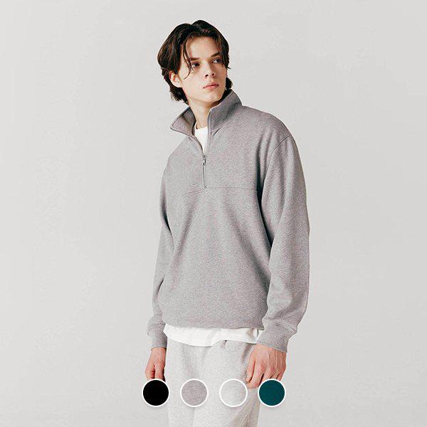 [] 023922 テリーモックネック ハーフジップ プルオーバー