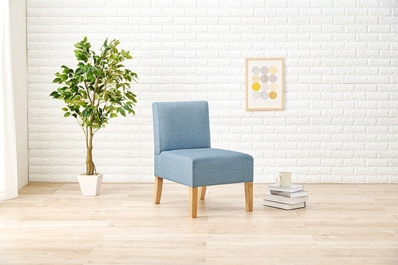 ソファー 1人掛け 北欧モダン おしゃれ ダイニングチェア 椅子 いす イス ファブリックシート 座面高42cm 一人掛け ゆったりサイズ