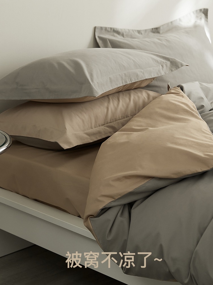 イタリアから輸入された100本の厚手の高級ベルベット綿綿綿綿綿綿綿綿冬のベッド用品4点セット